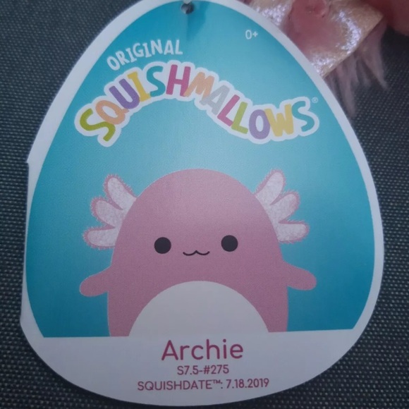 BNWT 7.5” Archie the axolotl Squishmallow - Picture 3 of 4
